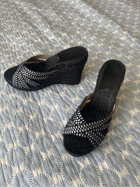 Black Espadrille wedges